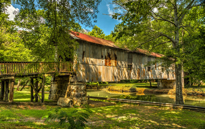 The covered bridges in Alabama